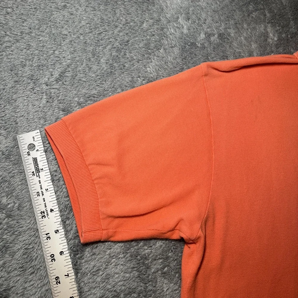 Vintage Polo By Ralph Lauren Men's SZ S Orange Short Sleeve Blue Pony Shirt